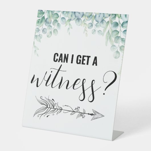 証人のユーカリおもしろいプを結婚入手できるか 台座サイン (正面)