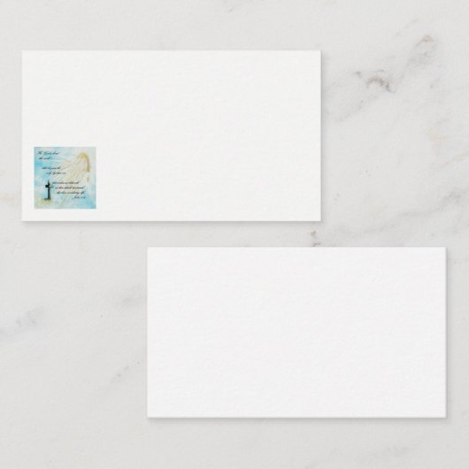 証人を去るジョンの3:16の名刺 名刺 (正面/裏面)