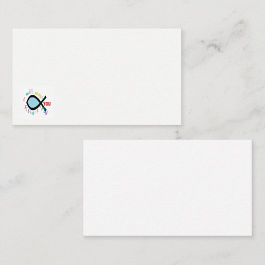 証人を去る人の名刺の漁師 名刺 (正面/裏面)