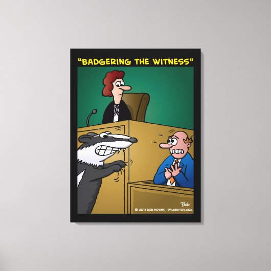 「証人を罵ること」 キャンバスプリント (正面)