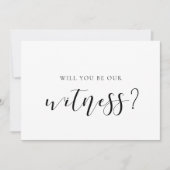 証人エレガントの申し出カードを渡してくれないか 招待状 (正面)