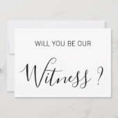 証人エレガントの申し出カードを渡してくれないか 招待状 (正面)