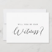 証人エレガントの申し出カードを渡してくれないか 招待状 (正面)