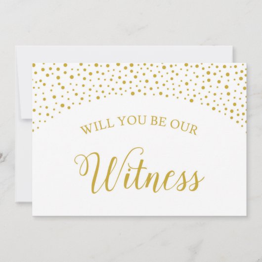 証人喚問カードを提示するか 招待状 (正面)