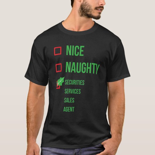 証券サービス営業エージェント 楽しいパジャマ クリス Tシャツ (正面)