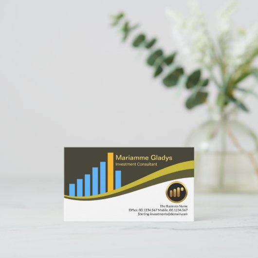 証券スタイリッシュ取引所の市街区財務 名刺 (スタンド正面)