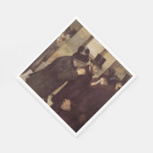 証券取引所の富裕層（Edgar Degas著） スタンダードランチョンナプキン (角)