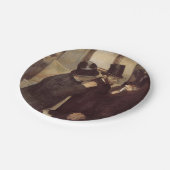 証券取引所の富裕層（Edgar Degas著） ペーパープレート (アングル)