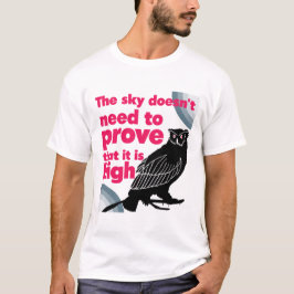 証拠が必要ない – Sky Owl Tシャツ