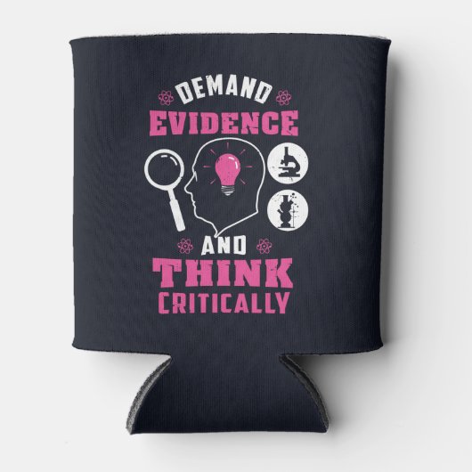 証拠と批判的考え科学を求める 缶クーラー (正面)