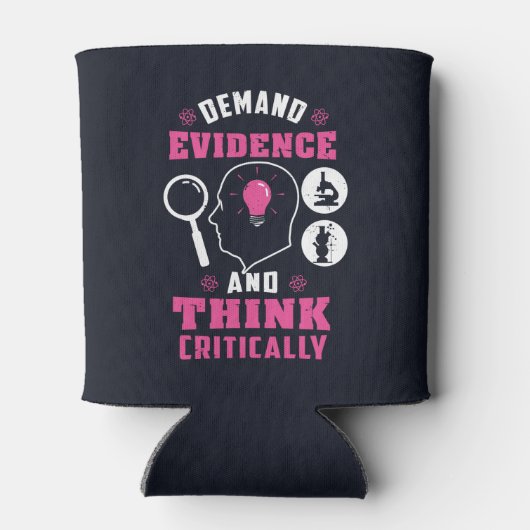 証拠と批判的考え科学を求める 缶クーラー (裏面)