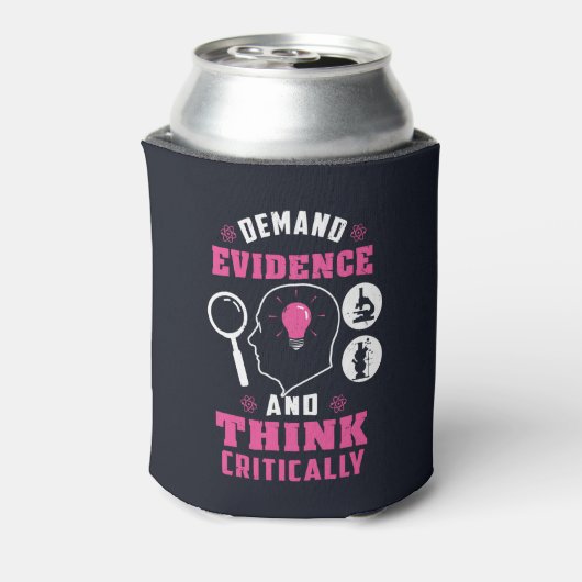 証拠と批判的考え科学を求める 缶クーラー (缶裏面)