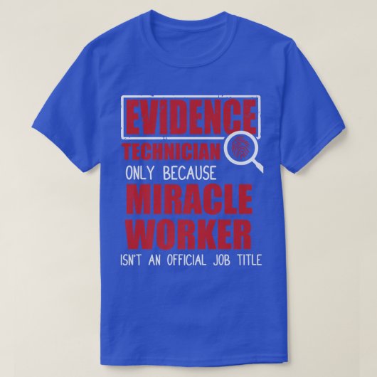 証拠技術者 – 犯罪現場法医学 Tシャツ (デザイン正面)