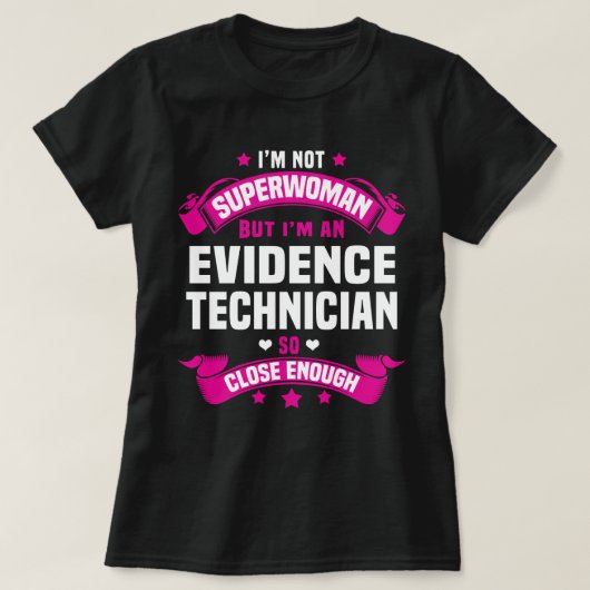 証拠技術者 Tシャツ (デザイン正面)