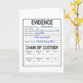 証拠管理ゲームの役割演技用資料 カード (黄色い花)