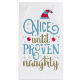 証明されたいけないクリスマス|のギフトバッグまで素晴らしい スモールペーパーバッグ (裏面)