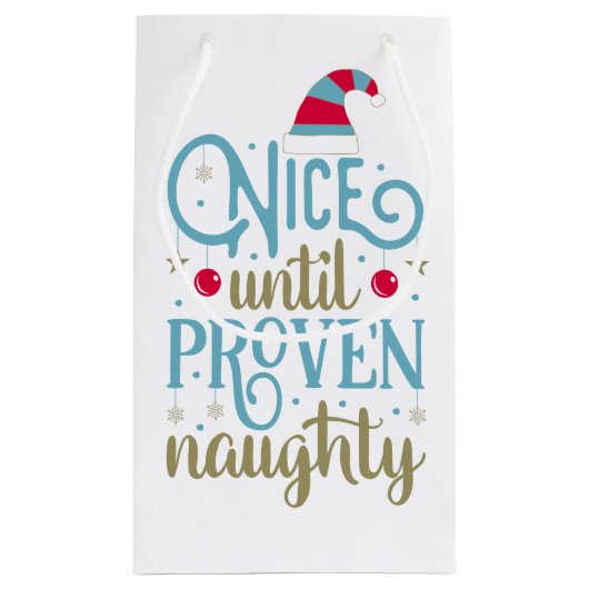 証明されたいけないクリスマス|のギフトバッグまで素晴らしい スモールペーパーバッグ (裏面)