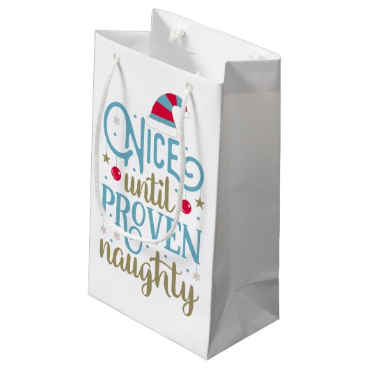 証明されたいけないクリスマス|のギフトバッグまで素晴らしい スモールペーパーバッグ (裏面アングル)