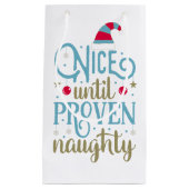 証明されたいけないクリスマス|のギフトバッグまで素晴らしい スモールペーパーバッグ (正面)