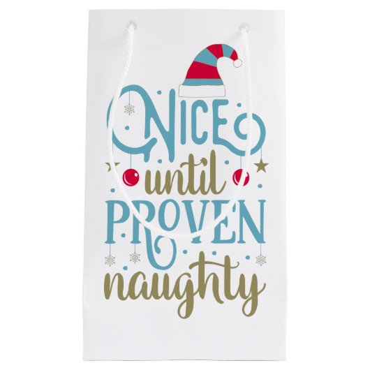 証明されたいけないクリスマス|のギフトバッグまで素晴らしい スモールペーパーバッグ (正面)