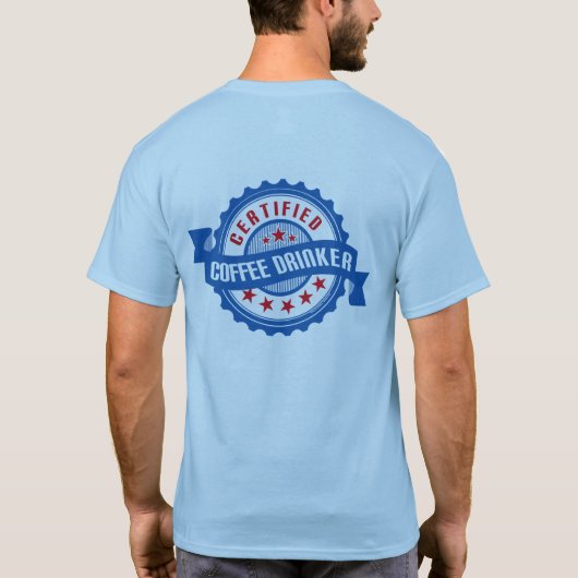 証明されたコーヒー酒飲み3 Tシャツ (裏面)