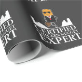 証明されたチキン・ナゲットの専門家-ファースト・フードのギフト ラッピングペーパー (ロールコーナー)