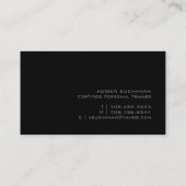 証明されたパーソナルトレーナー 名刺 (裏面)