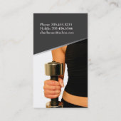 証明されたパーソナルトレーナー 名刺 (裏面)