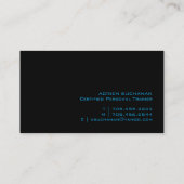 証明されたパーソナルトレーナー 名刺 (裏面)