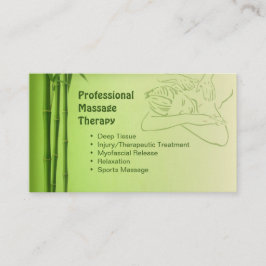 証明されたマッサージセラピストのための名刺 予約カード