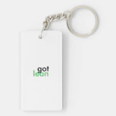 証明された傾き6つのシグマグリーンベルトのキーホルダー キーホルダー (裏面)