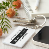 証明された傾き6つのシグマ黒帯のキーホルダー キーホルダー (正面右)