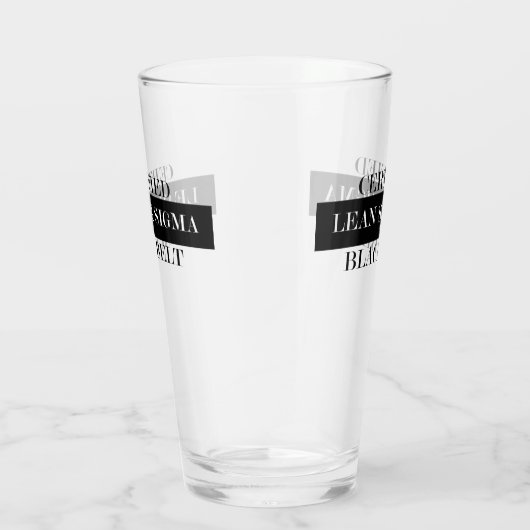 証明された傾き6つのシグマ黒帯 タンブラーグラス (右)