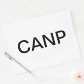 証明された大人のナースの従業者 楕円形シール (封筒)