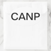 証明された大人のナースの従業者 楕円形シール (バッグ)