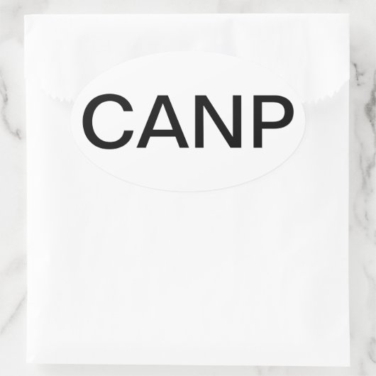 証明された大人のナースの従業者 楕円形シール (バッグ)