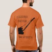 証明された摩擦クレーンの操縦士のヴィンテージのクローラー Tシャツ (裏面)