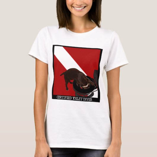 証明された洗面所のダイバー Tシャツ (正面)