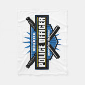 証明された警官 フリースブランケット (正面)
