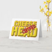 証明されたCheeseHead カード (黄色い花)