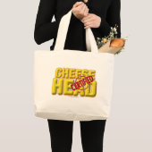 証明されたCheeseHead ラージトートバッグ (正面(商品))