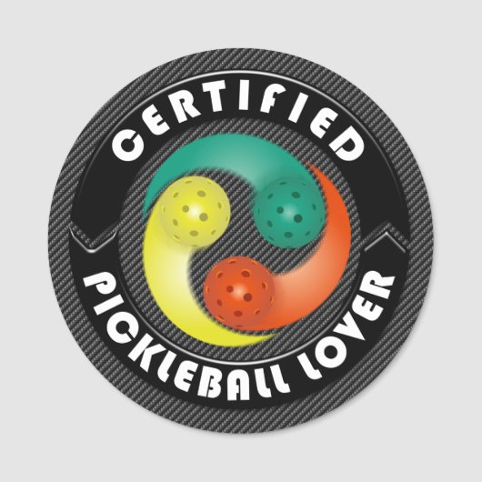 証明されたPickleballの恋人1の選択 名札 (正面)