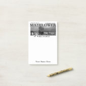 証明されるか、または立証されていないMayflowerの子孫 ポストイット (デスク上)