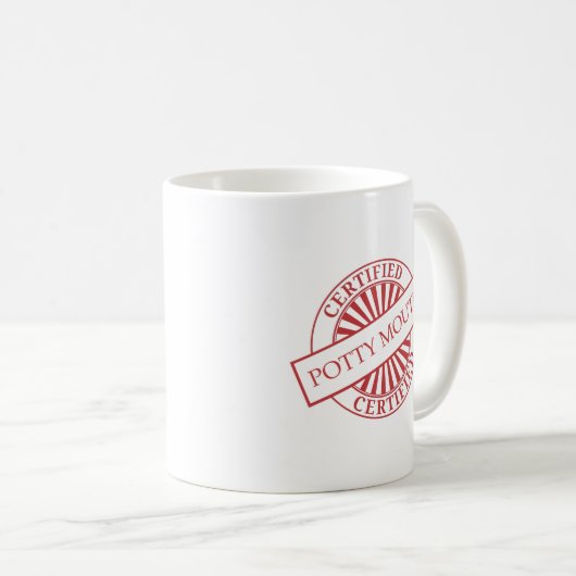 証明される-取るに足らない口 コーヒーマグカップ (正面右)