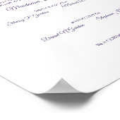 証明書シンプルフローラバラパンシーブーケ ポスター (角)