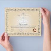 証明書テンプレート チラシ (手)