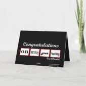 証明書教え名前をカスタムするのお祝い –  カード (裏面)