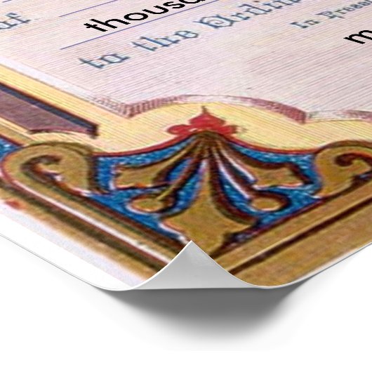 証明書結婚したポスター ポスター (角)