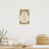 証明書結婚の婚姻 – （観賞用） ポスター (キッチン)