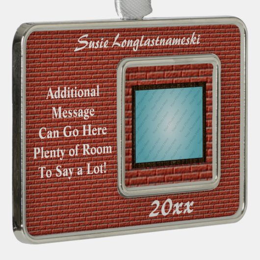 証明書、免状または賞のオーナメント シルバープレートフレームオーナメント (右)